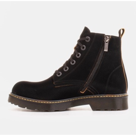 Marco Shoes Bottines hautes, bottines nouées sur une semelle translucide le noir 3