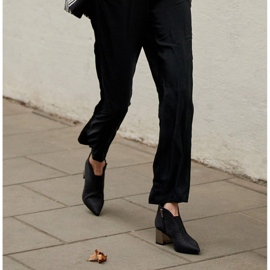 Marco Shoes Bottines fines avec tige en caoutchouc et talon métallique le noir 1 Marco Shoes Bottines fines avec tige en caoutchouc et talon métallique le noir 1