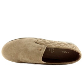 Baskets à enfiler en daim 7103 Beige 5
