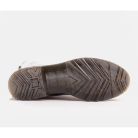Marco Shoes Bottines hautes, bottines nouées sur une semelle translucide rouge 8