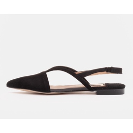 Marco Shoes Sandales en cuir naturel de couleur noire le noir 1