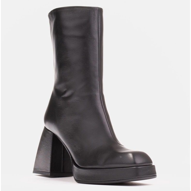 Marco Shoes Rosalia bottes sur la plate-forme noir 1