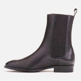 Marco Shoes Bottines Sofi Chelsea avec tige en caoutchouc noir 1