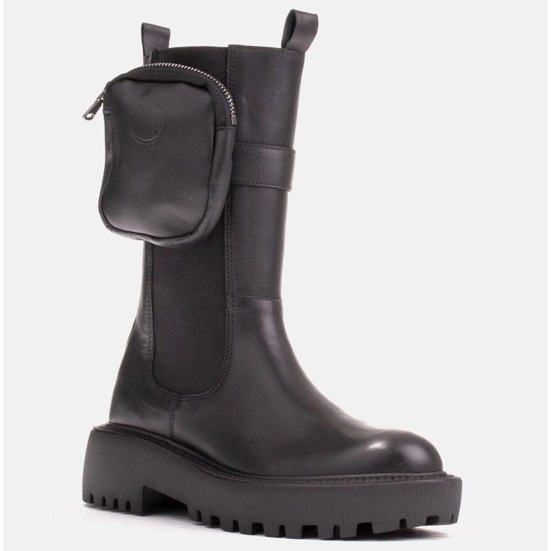 Marco Shoes Boots avec une pochette amovible sur la ceinture le noir 1