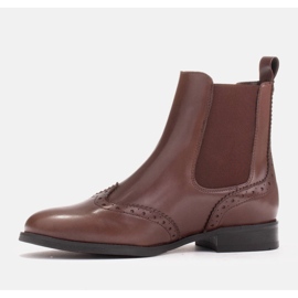 Marco Shoes Bottines Chelsea à enfiler Beatle brun 2