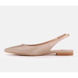 Marco Shoes Sandales en cuir naturel de couleur dorée 1965P-1232-1 beige 2