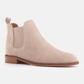 Marco Shoes Bottines Chelsea en daim avec caoutchouc 2210B-813-1 beige 3