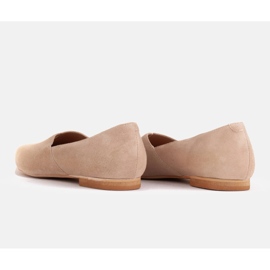 Marco Shoes Ballerines en daim avec découpe 1285P-047-1 beige 5