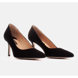 Marco Shoes Escarpins en daim élégants le noir 3