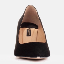 Marco Shoes Escarpins en daim élégants le noir 2