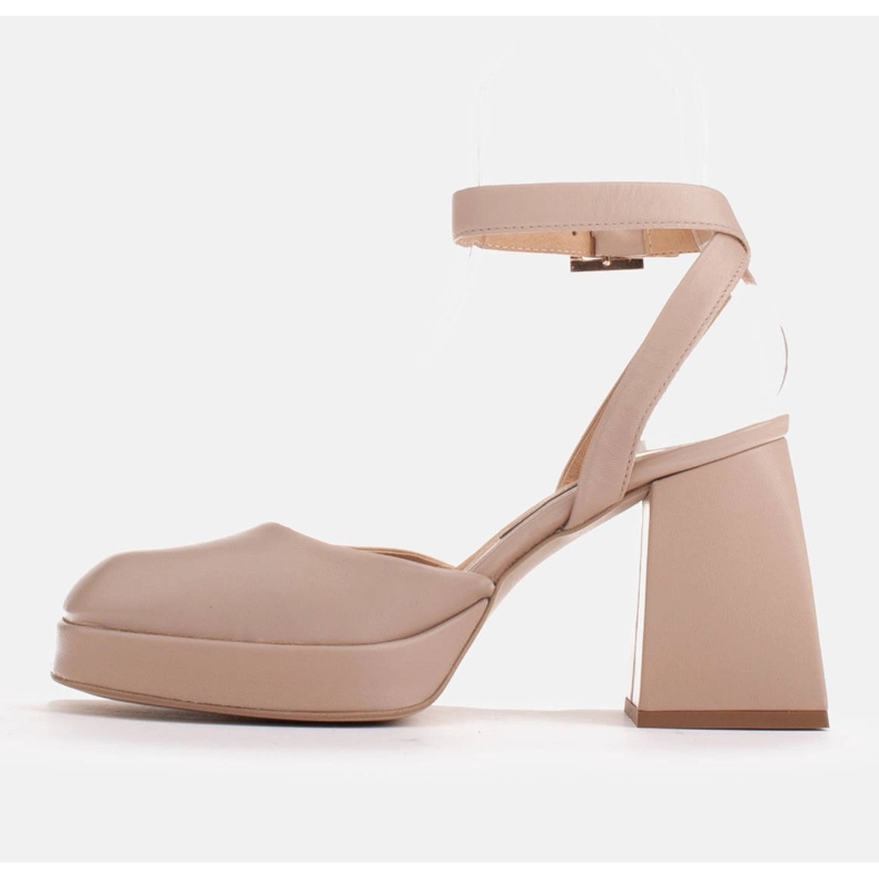 Marco Shoes Sandales sur une plateforme d'appoint beige 2 Marco Shoes Sandales sur une plateforme d'appoint beige 2