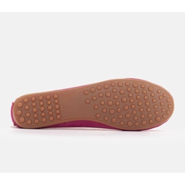 Marco Shoes Mocassin Ballerine en Daim Violet 1979P-770-1 rose 4