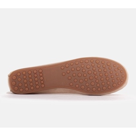 Marco Shoes Mocassin ballerine en daim beige 7