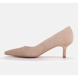 Marco Shoes Escarpins élégants avec un talon plus bas beige 3