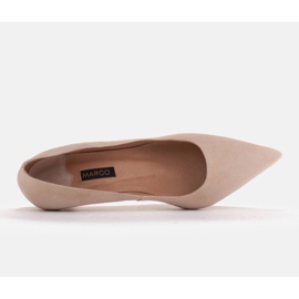 Marco Shoes Escarpins élégants avec un talon plus bas beige 5