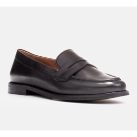 Marco Shoes Mocassins en cuir 2231P-001-1 le noir 2