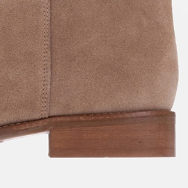 Marco Shoes Bottines "tube" à petit talon beige 1 Marco Shoes Bottines "tube" à petit talon beige 1