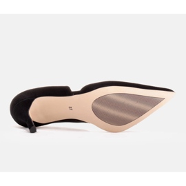 Marco Shoes Escarpins subtils en daim naturel le noir 8
