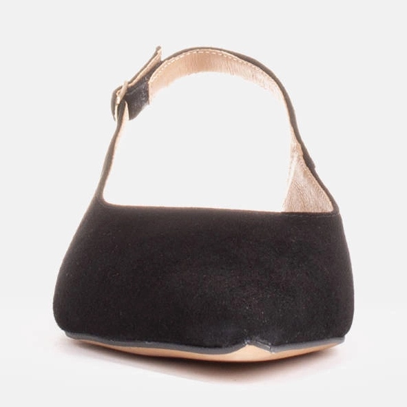 Marco Shoes Sandales en daim naturel noir 2