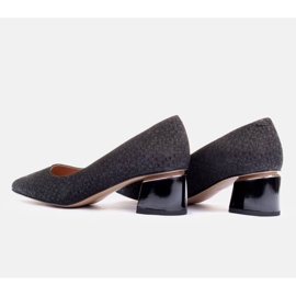 Marco Shoes Escarpins en daim le noir 7