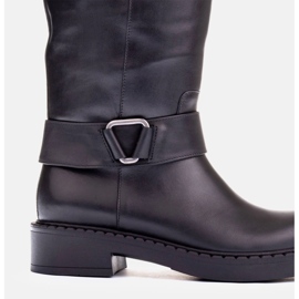 Marco Shoes Bottes avec une tige plus large le noir 1