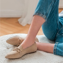 Marco Shoes Mocassins ornementés beige 1 Marco Shoes Mocassins ornementés beige 1