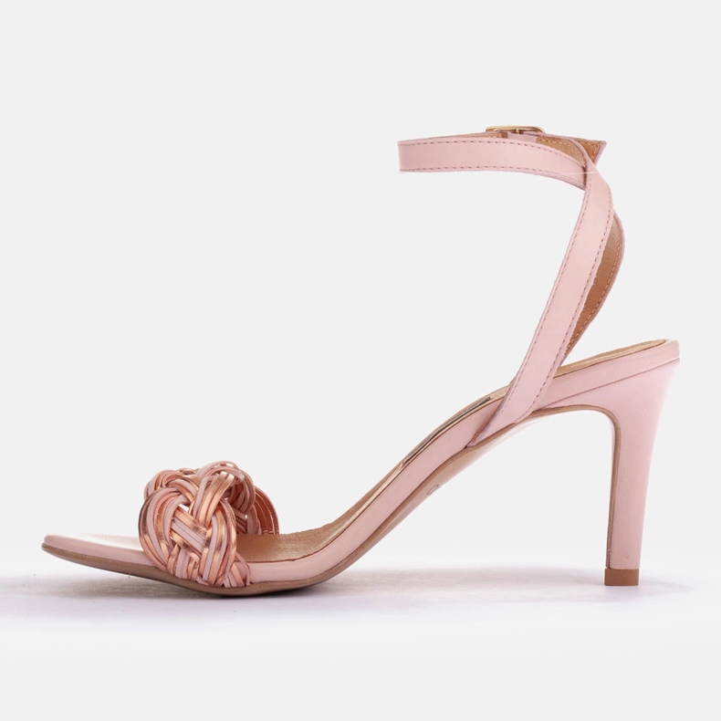 Marco Shoes Sandales à bride tressée rose 2 Marco Shoes Sandales à bride tressée rose 2