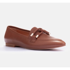 Marco Shoes Mocassins ornementés brun 4