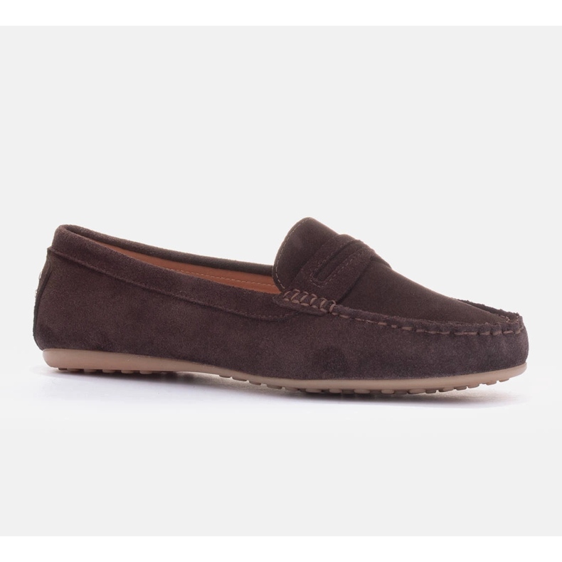Marco Shoes Mocassins en daim brun 1