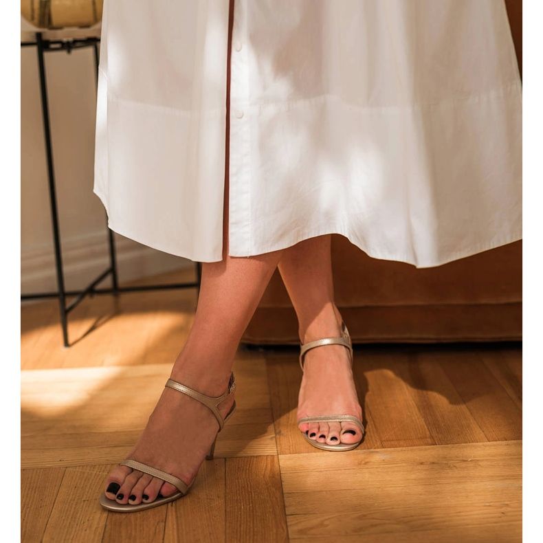 Marco Shoes Sandales à talons hauts d'or 2 Marco Shoes Sandales à talons hauts d'or 2