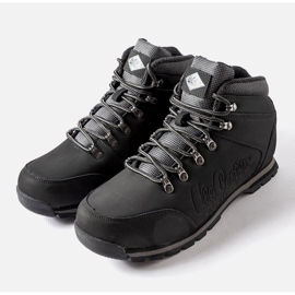 Chaussures en cuir noir Lee Cooper LCJ-21-01-0705M 1