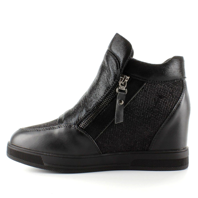 Sneakers sur un coin caché 2017-1 Noir le noir 1