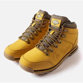 Chaussures en cuir jaune Lee Cooper LCJ-21-01-0706M 1