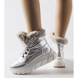 Bottes de neige Lee Cooper LCJ-23-44-1954L argentées 1 Bottes de neige Lee Cooper LCJ-23-44-1954L argentées 1