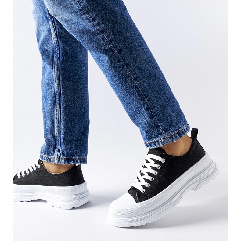 Baskets noires à semelle sport Bettole 2