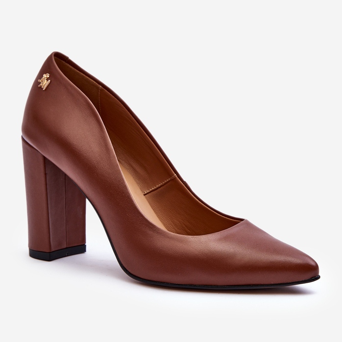 Escarpins en Cuir à Talon Haut Laura Messi 2624/237 Marron brun 1 Escarpins en Cuir à Talon Haut Laura Messi 2624/237 Marron brun 1