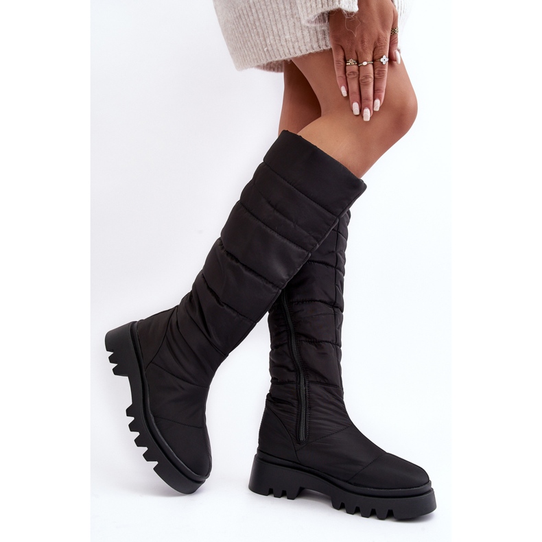 Bottes de neige isolées pour femmes noir Big Star MM274332 le noir 2 Bottes de neige isolées pour femmes noir Big Star MM274332 le noir 2