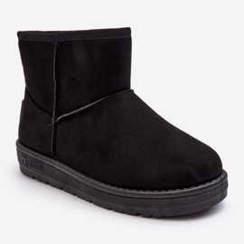 Bottes de neige pour femmes doublées de fourrure noir Big Star MM274158 le noir 1
