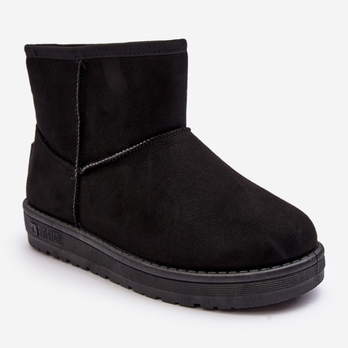Bottes de neige pour femmes doublées de fourrure noir Big Star MM274158 1