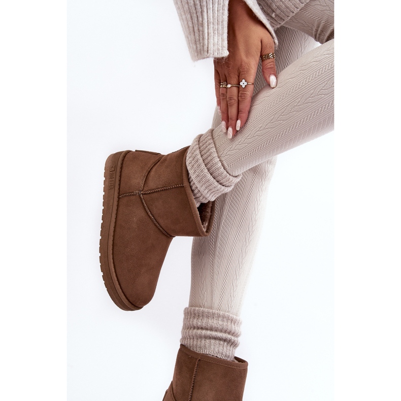 Bottes de neige pour femmes isolées avec fourrure marron Big Star MM274161 brun 2 Bottes de neige pour femmes isolées avec fourrure marron Big Star MM274161 brun 2