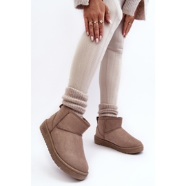 Bottes de neige isolées pour femmes Beige foncé Big Star KK274294 2