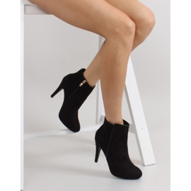 Bottes à talons hauts en daim SAS-8F8534 Noir le noir 5