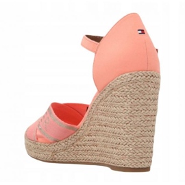 Tommy Hilfiger Tommy Metallic High Wedge Sandal W chaussures FW0FW04753 orange 1
