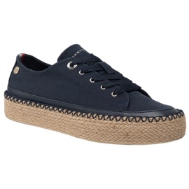 Chaussures Tommy Hilfiger Rope Vulc Sneaker W FW0FW06461 bleu 1