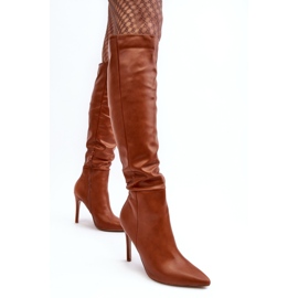 WS1 Cuissardes à talons hauts pour femmes, marron Sirenpha brun 2 WS1 Cuissardes à talons hauts pour femmes, marron Sirenpha brun 2