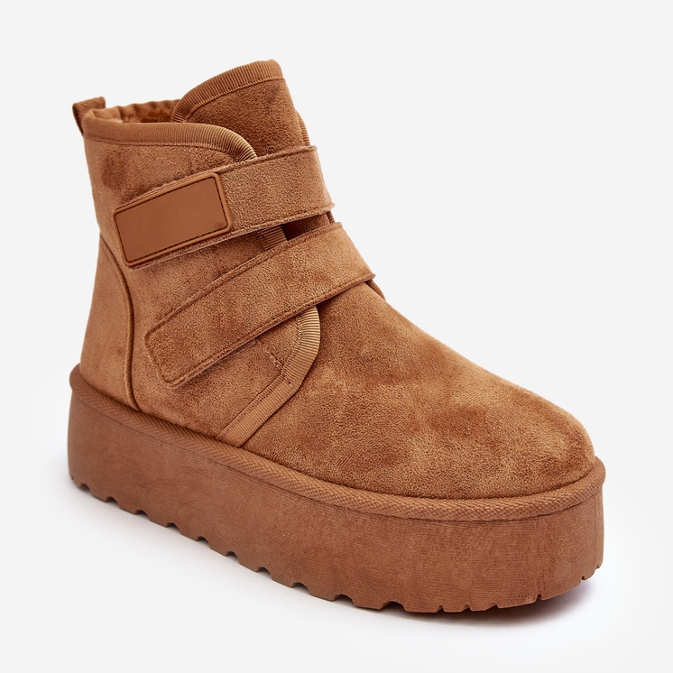 FG2 Bottes de neige à plateforme Camel Naredi pour femmes brun 1