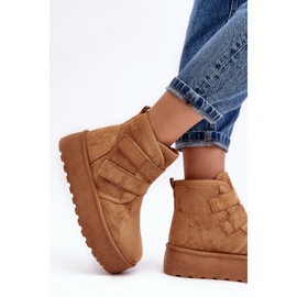 FG2 Bottes de neige à plateforme Camel Naredi pour femmes brun 3