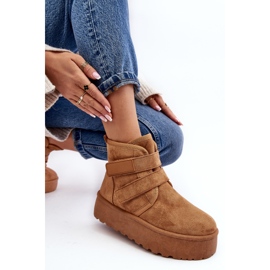FG2 Bottes de neige à plateforme Camel Naredi pour femmes brun 5