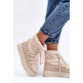 FG2 Bottes de neige à plateforme pour femmes Beige clair Ahatissa 2 FG2 Bottes de neige à plateforme pour femmes Beige clair Ahatissa 2