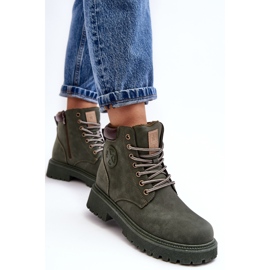 PE1 Bottines chaudes en cuir vert foncé Felizia 5